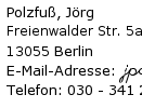 Meine Adresse - Teil 1/3