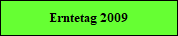 Erntetag 2009